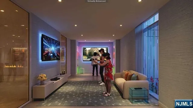 a view of a livingroom with couch and stairs