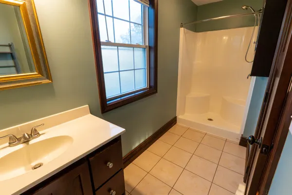a view of a bathroom with a sink and a toilet