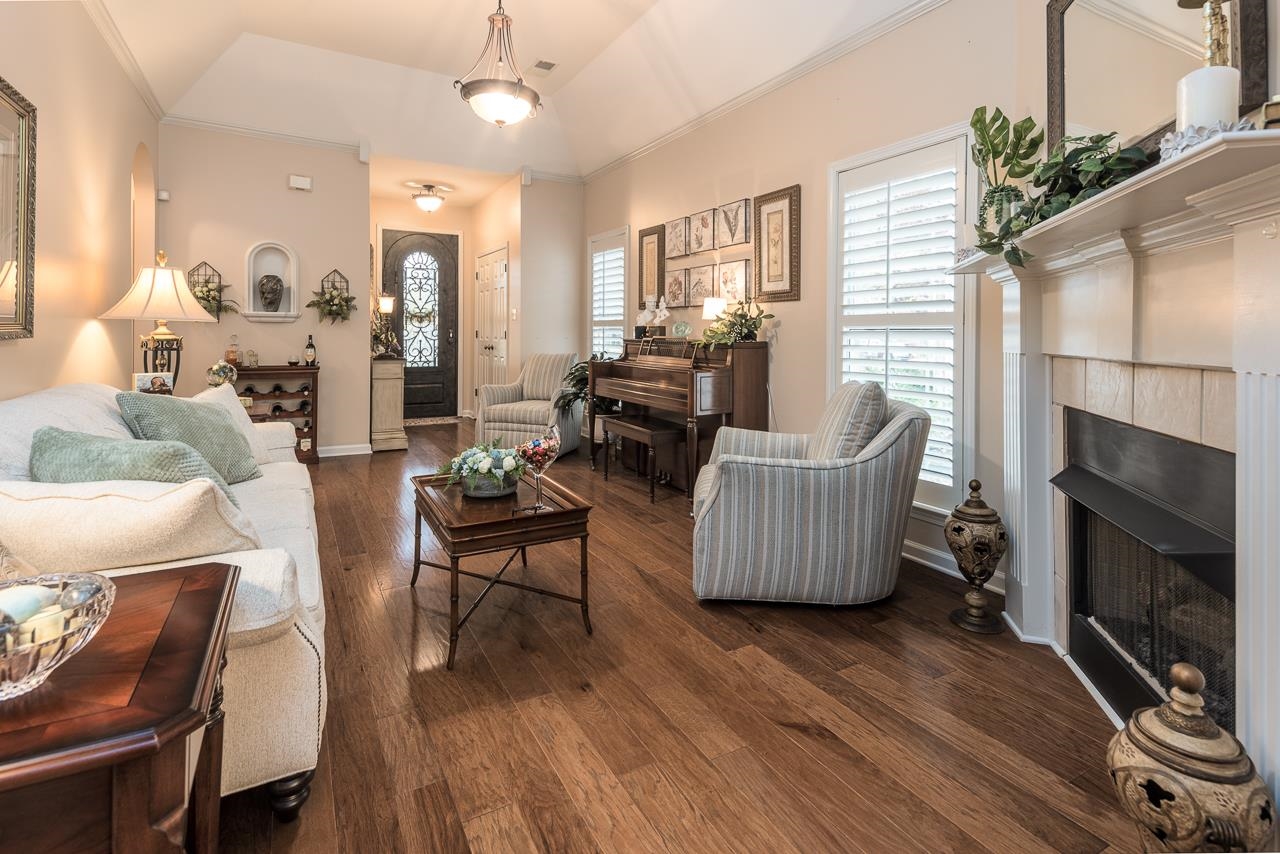 6031 Grayce Drive Bartlett, TN 38134 - Photo 6 of 31 a living room with furniture and a fireplace