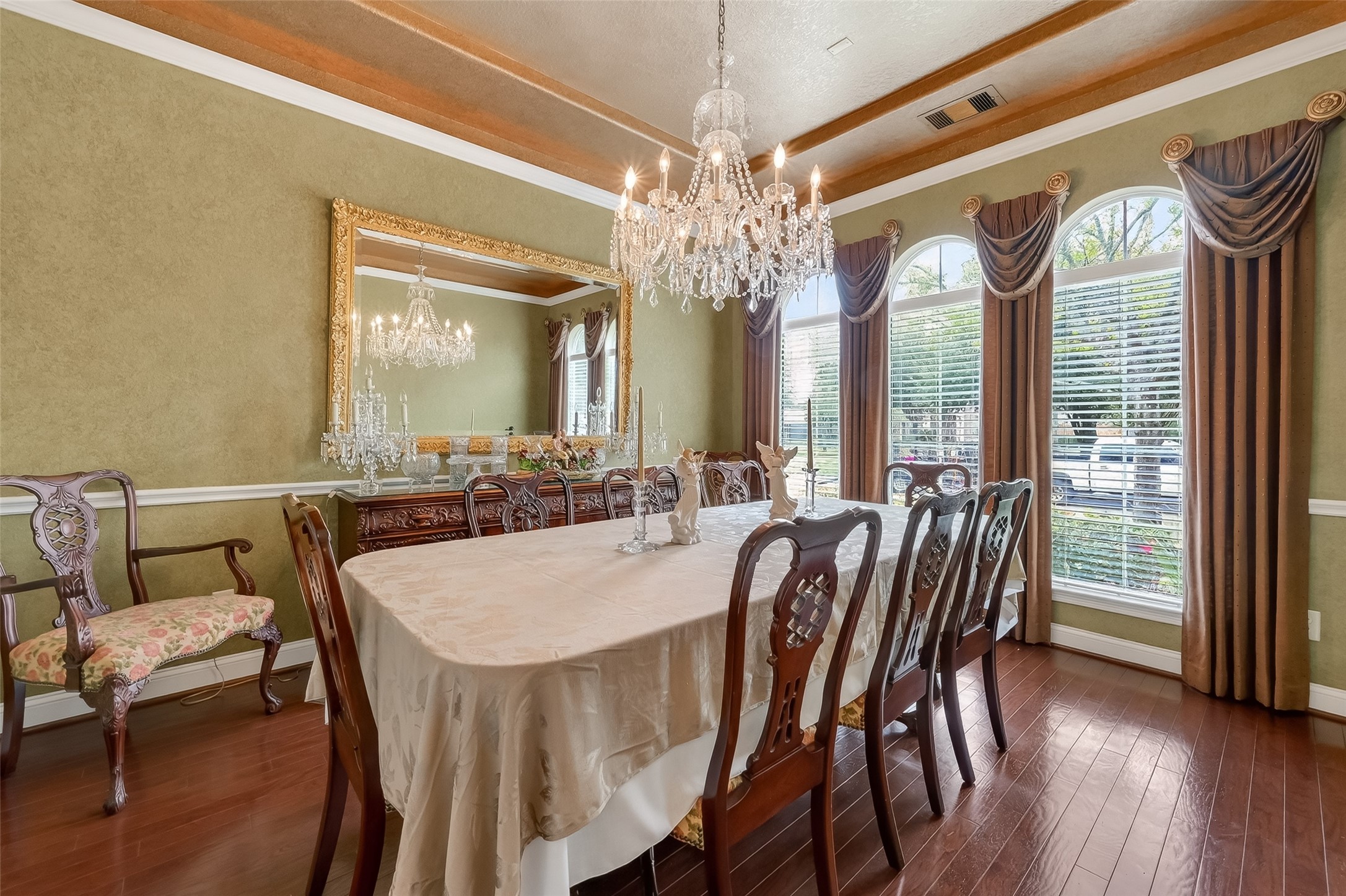 18622 Yorkshire Manor Court Spring, TX 77379 - Photo 11 of 49 a view of a dining room with furniture and a chandelier
