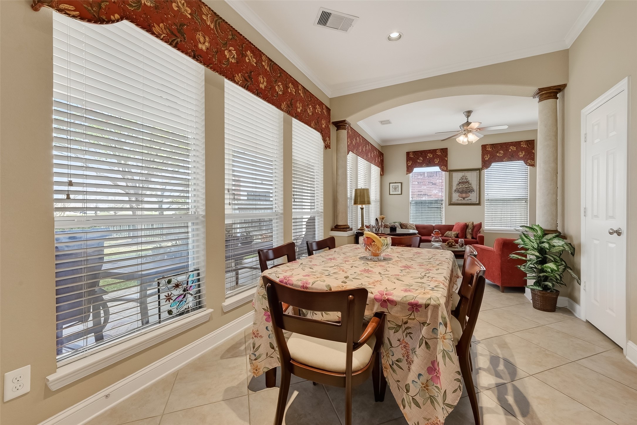 18622 Yorkshire Manor Court Spring, TX 77379 - Photo 30 of 49 a view of a dining room with furniture and a window