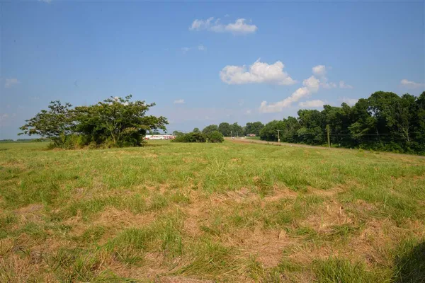 a view of a lake with a city