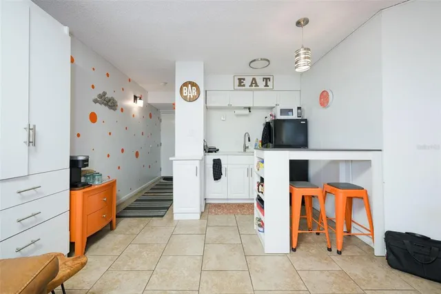 a room with furniture and a table