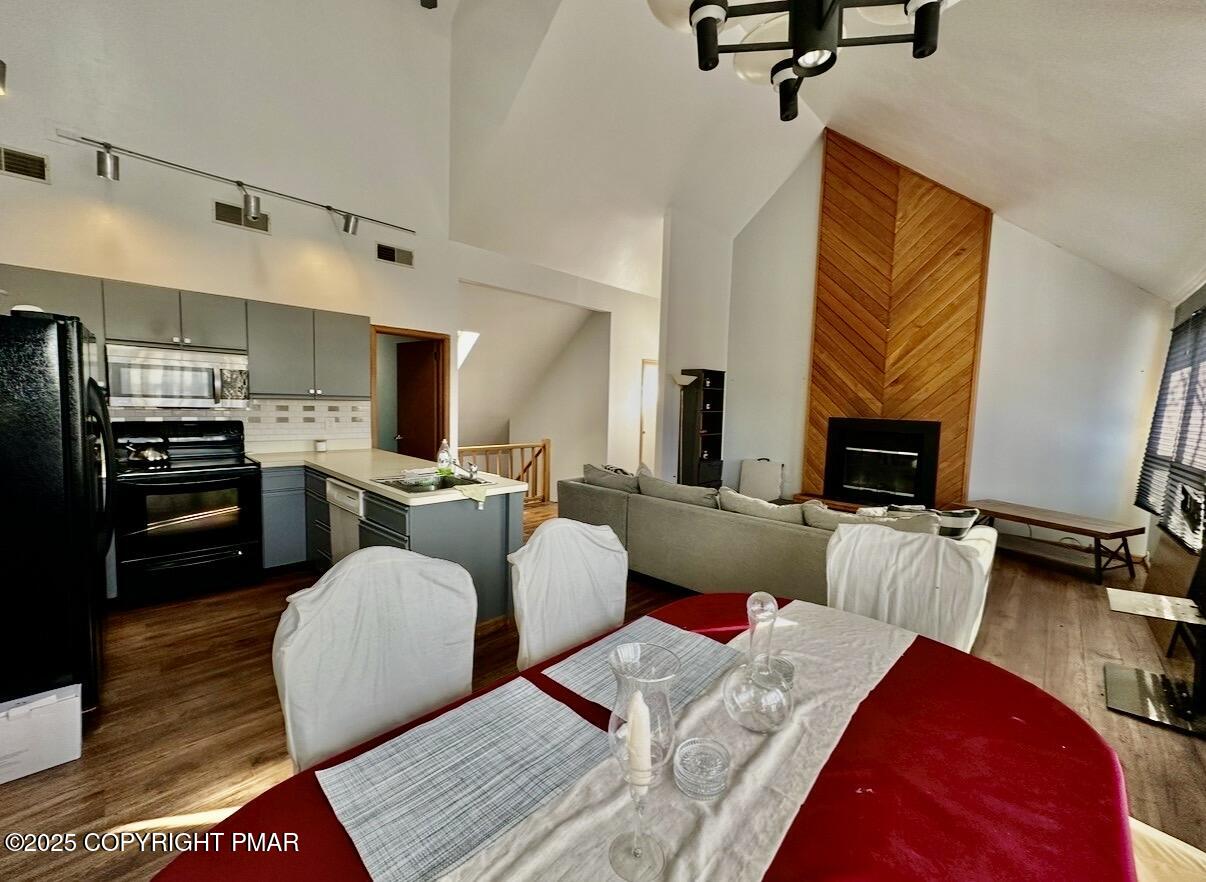 3580 High Crest Road Canadensis, PA 18325 - Photo 9 of 17 a living room with furniture and a fireplace