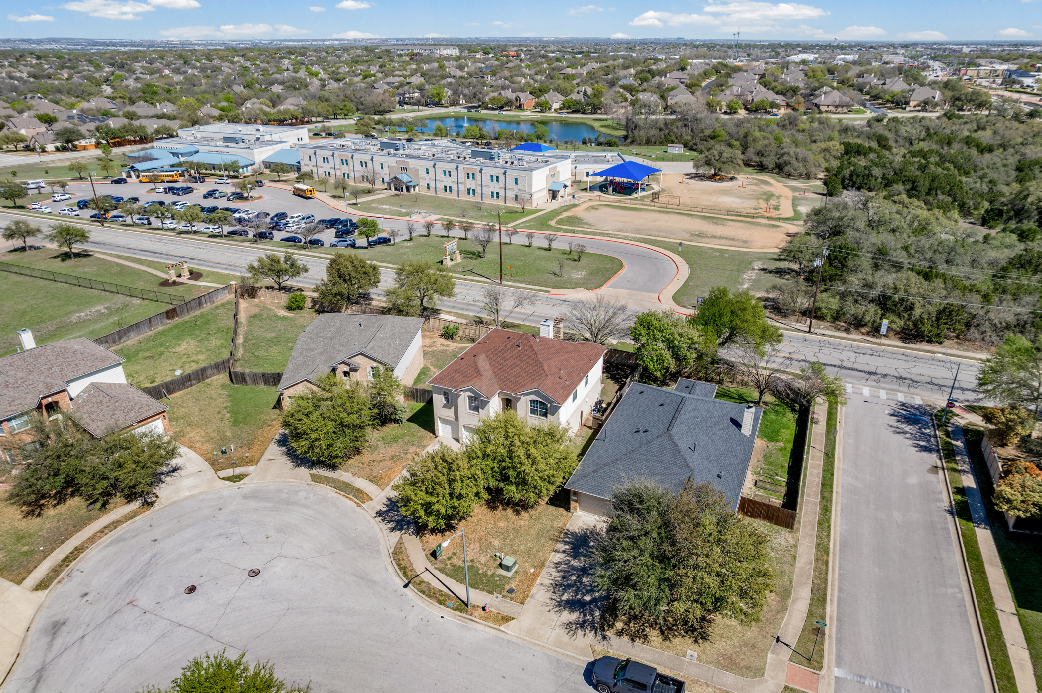 3502 Shiraz Loop Round Rock, TX 78665 - Photo 21 of 23 Aerial view of residential area