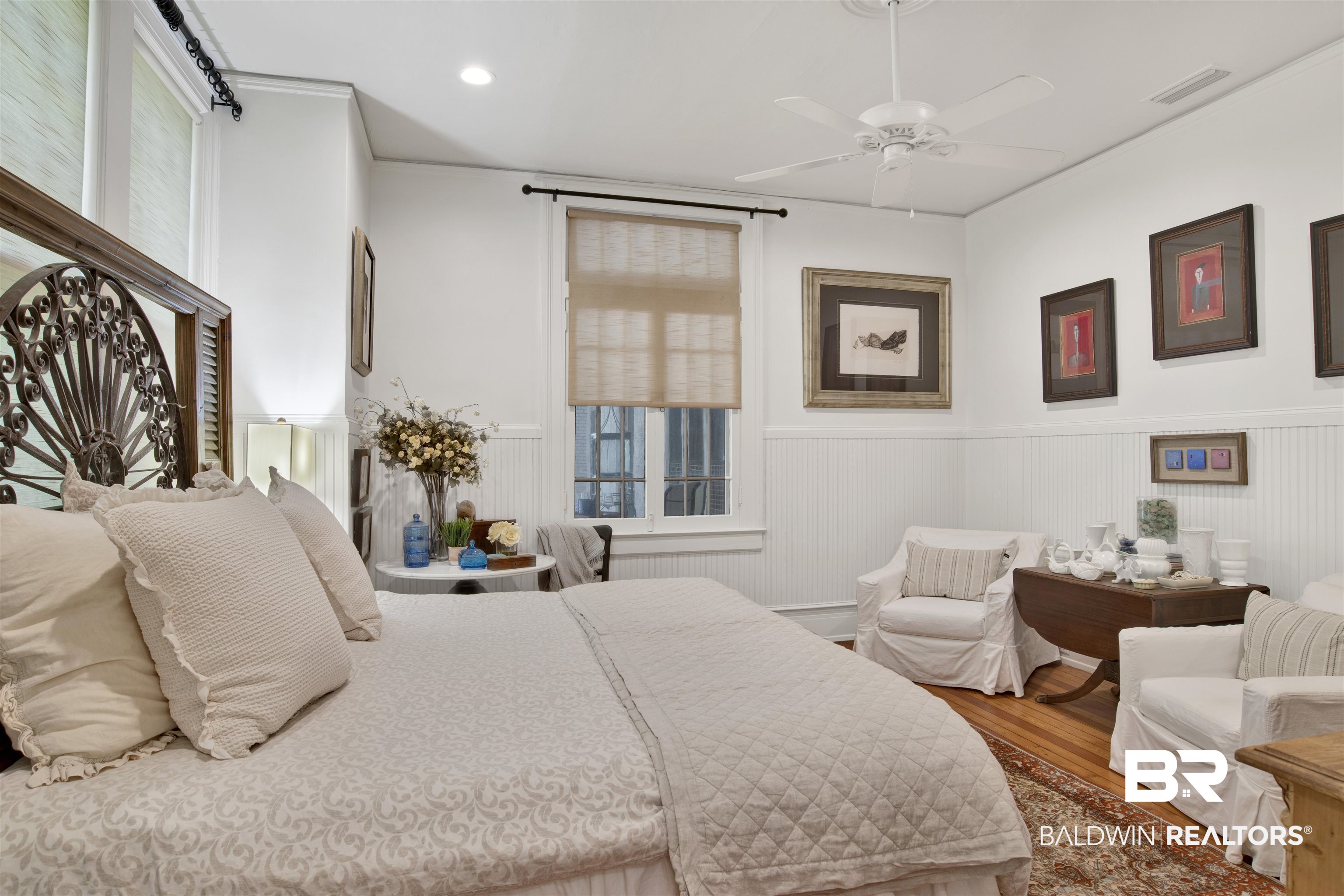 1654 Government Street Mobile, AL 36604 - Photo 38 of 45 Bedroom featuring ceiling fan and hardwood / wood-style floors