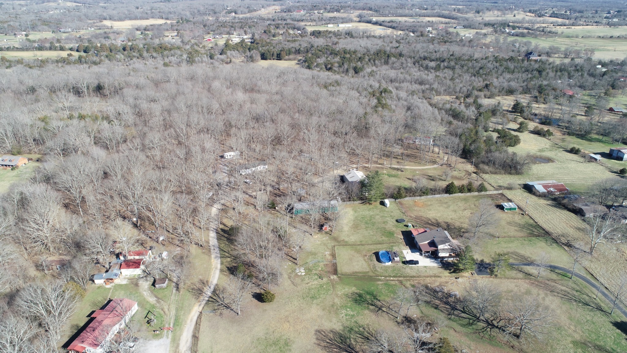 4062 Trinity Road Franklin, TN 37067 - Photo 38 of 44 an aerial view of a house with a yard