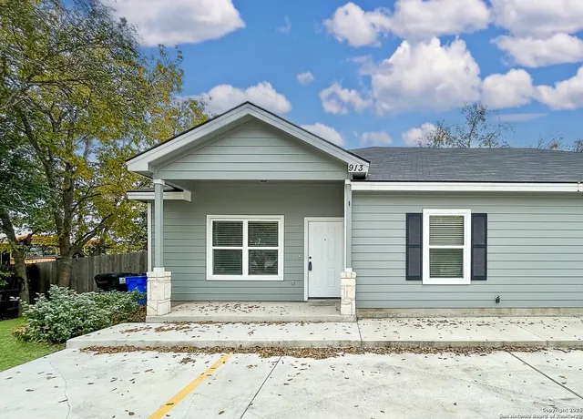 a front view of a house