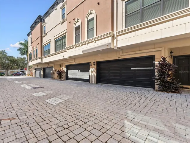 a front view of a building with entryway