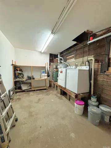a view of storage and utility room