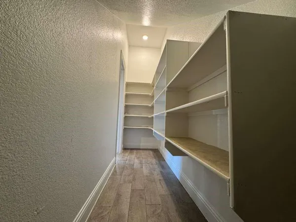 a view of a walk in closet