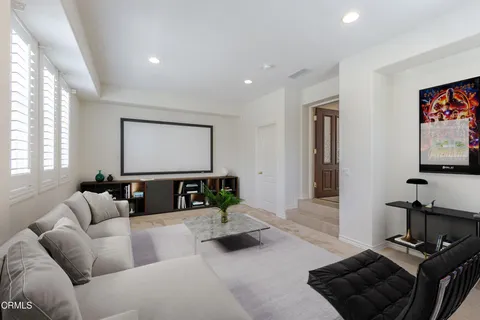 a view of an entryway wooden floor