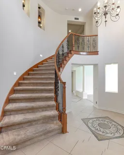 an empty room with closet area