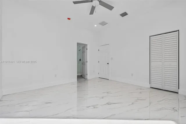 a view of an empty room