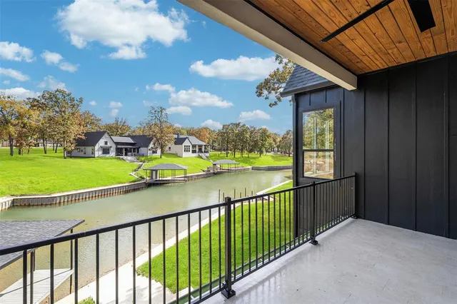 a view of a city from a balcony