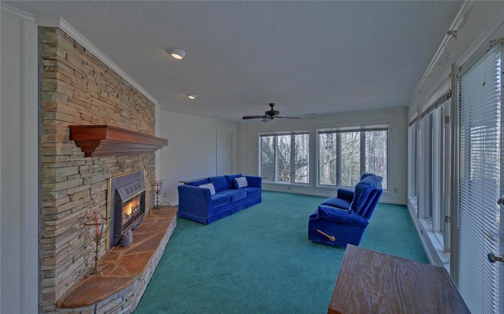 290 Waterfall Drive Cleveland, GA 30528 - Photo 40 of 46 a living room with furniture fireplace and rug