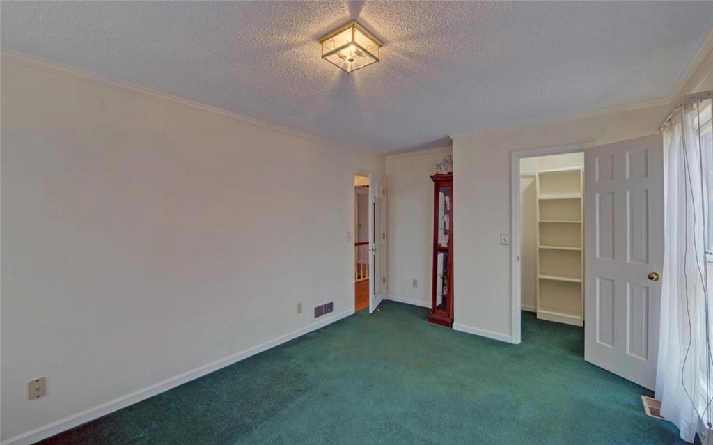 290 Waterfall Drive Cleveland, GA 30528 - Photo 9 of 46 an empty room with closet and a chandelier fan
