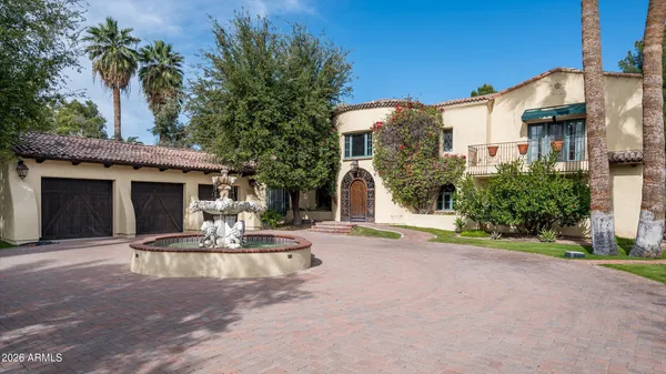 a view of a house with a patio
