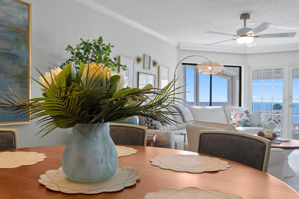 16332 Gulf Boulevard, Unit 3B Redington Beach, FL 33708 - Photo 28 of 91 a view of a dining room with furniture