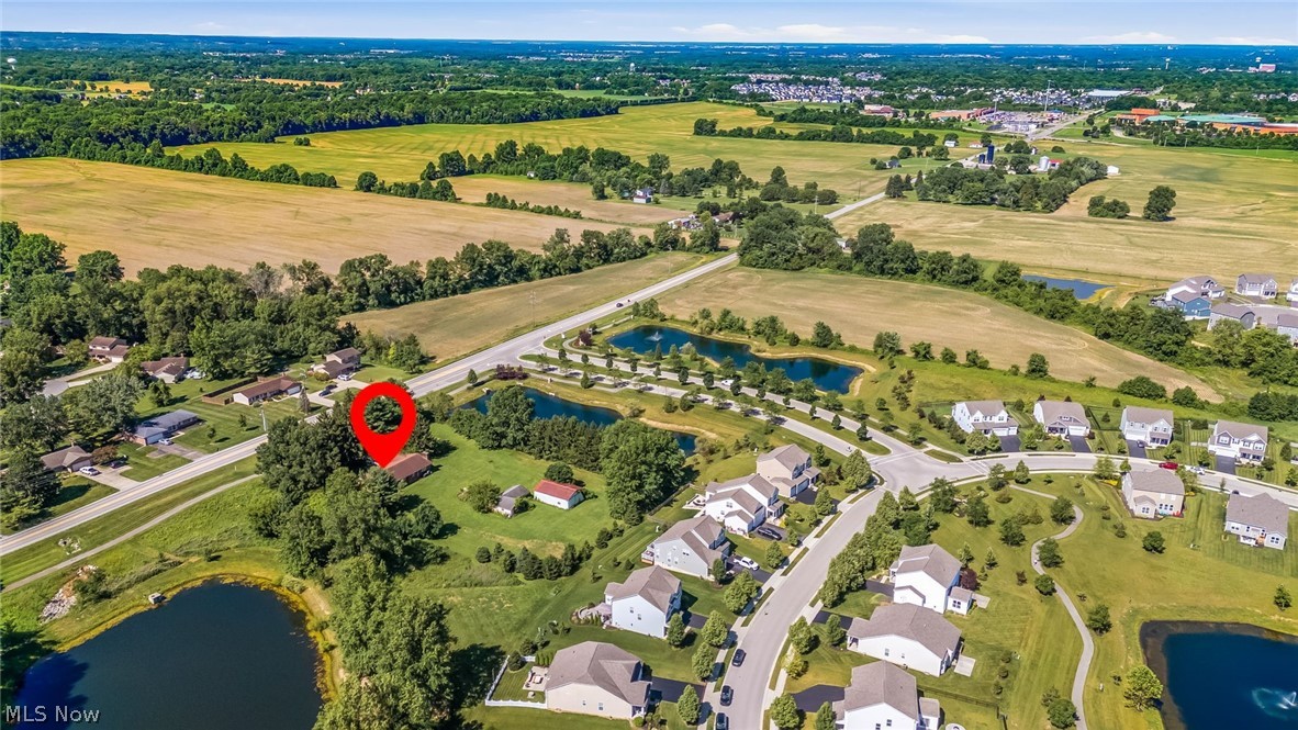 6890 Refugee Road Pickerington, OH 43147 - Photo 48 of 49 Aerial perspective showcasing a single-family residence with expansive green space