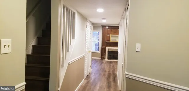 wooden floor in a gallery