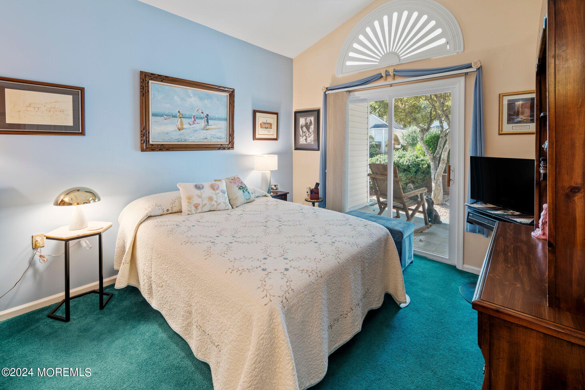 9 Hampton Road Manahawkin, NJ 08050 - Photo 22 of 50 a bedroom with bed and a flat tv screen