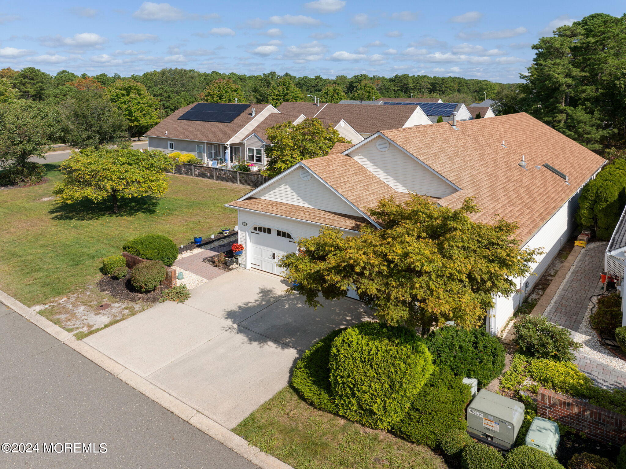 9 Hampton Road Manahawkin, NJ 08050 - Photo 40 of 50 an aerial view of a house with a lake view