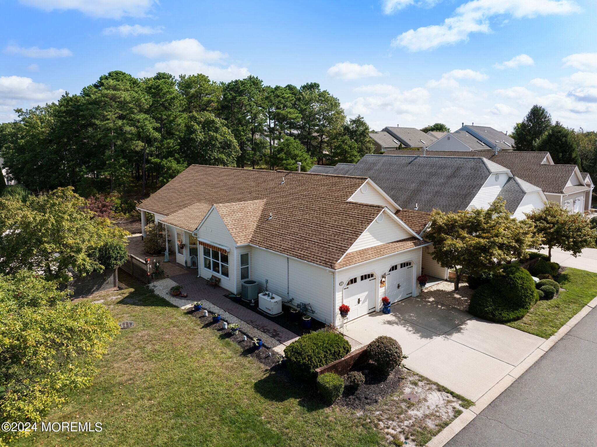 9 Hampton Road Manahawkin, NJ 08050 - Photo 41 of 50 a aerial view of a house with swimming pool and a yard