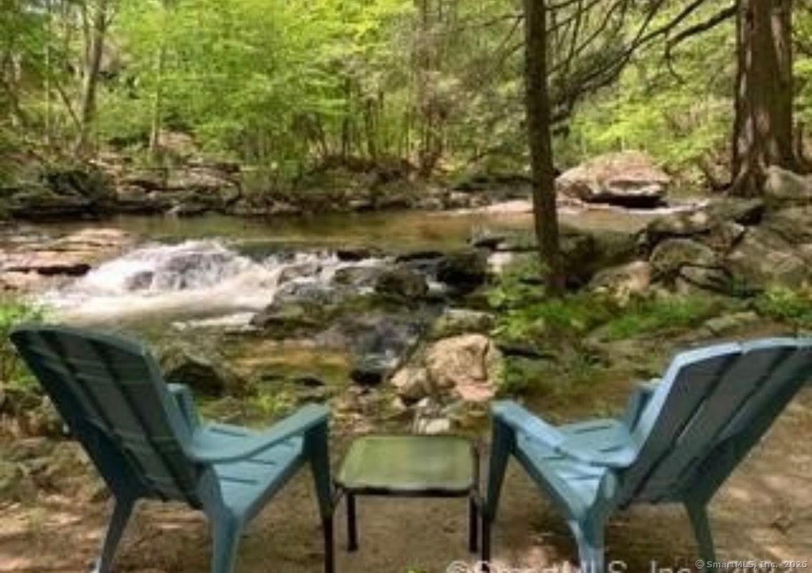 48 Wrights Crossing Road Pomfret, CT 06259 - Photo 30 of 34 a view of a backyard with plants and lake view