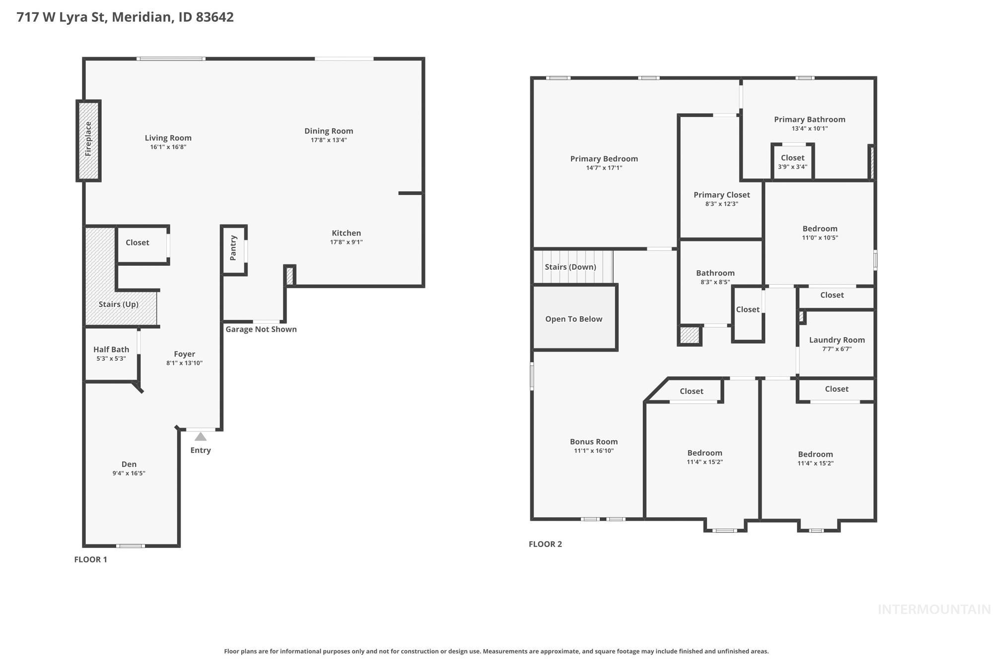 717 West Lyra Street Meridian, ID 83642 - Photo 48 of 50 Floor plan
