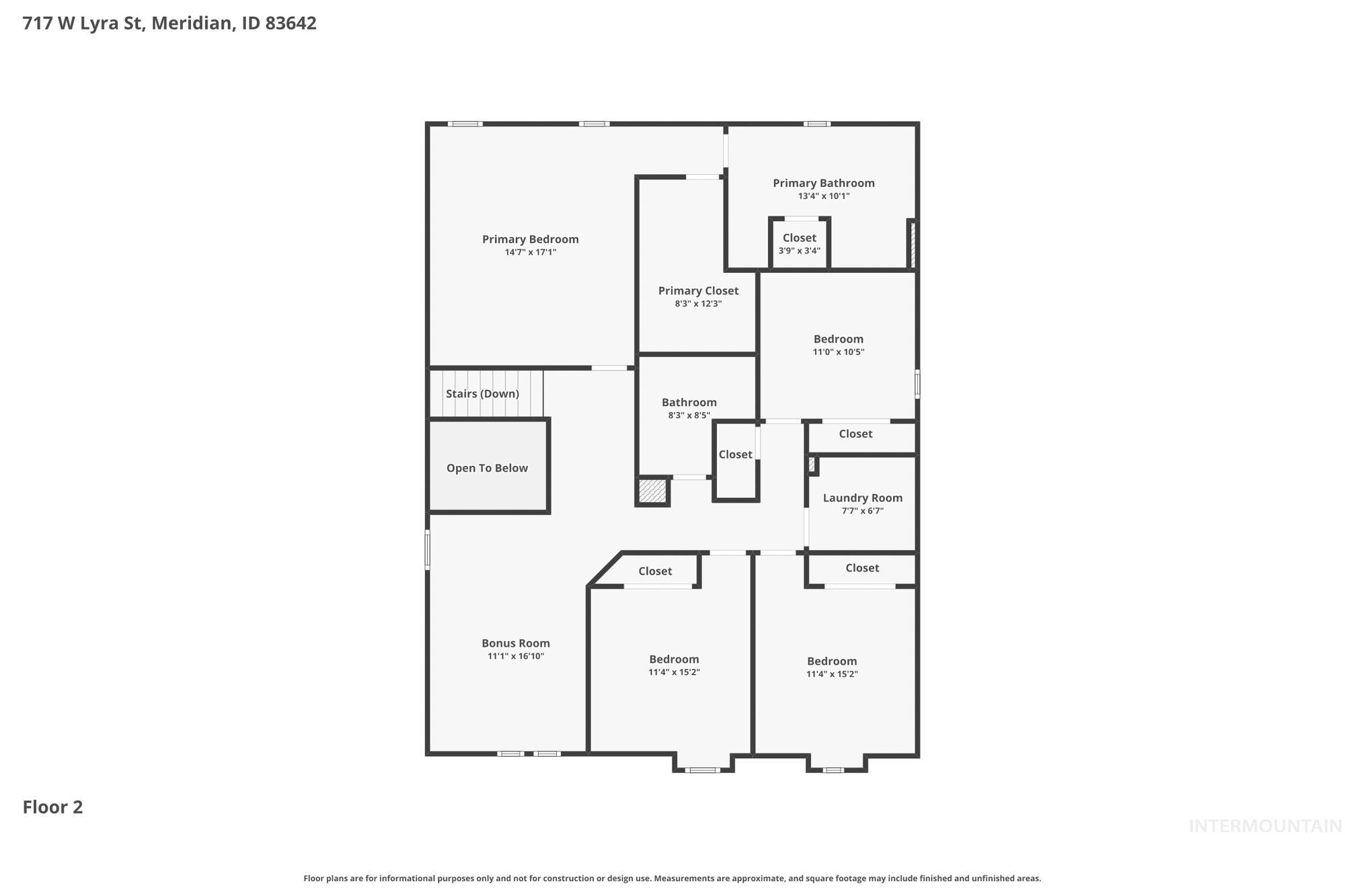 717 West Lyra Street Meridian, ID 83642 - Photo 50 of 50 Floor plan