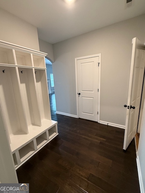 123 Weeping Moss Way Kathleen, GA 31047 - Photo 8 of 34 a view of walk in closet with wooden floor