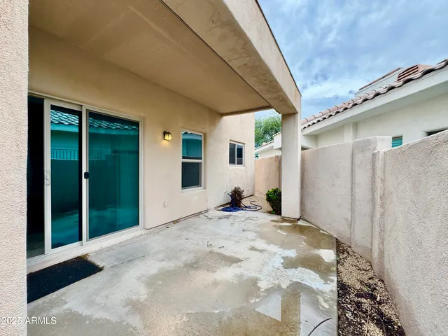 a view of a white door of the house