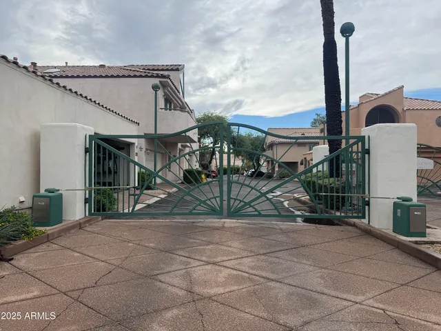 a house view with a street