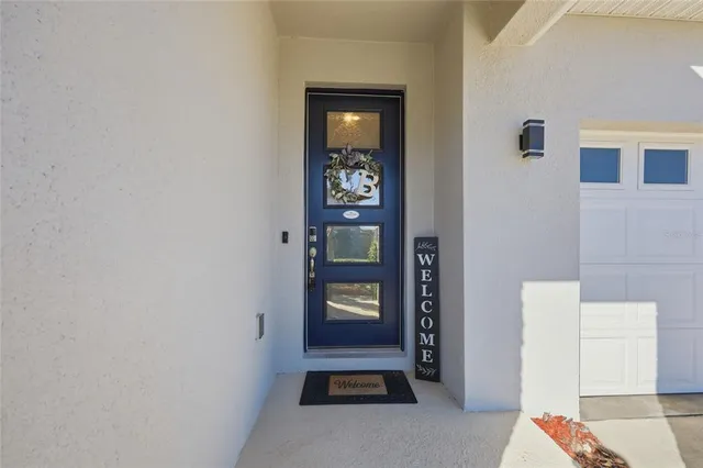 a view of an entryway door