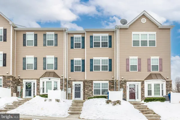 a front view of a residential apartment building