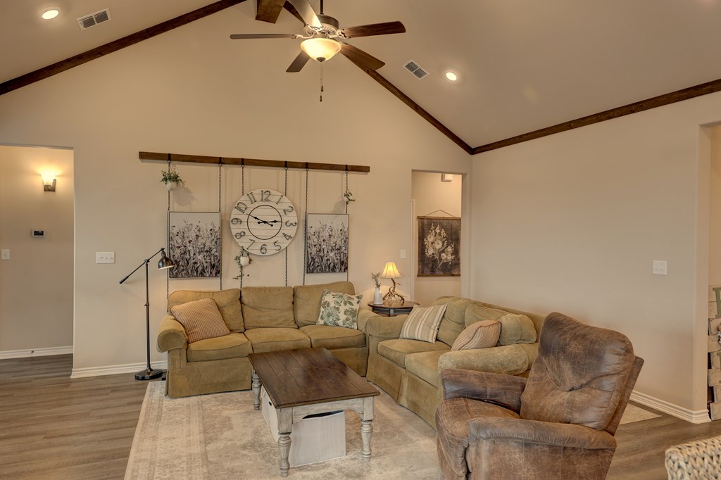 450 Jung Road Harper, TX 78631 - Photo 4 of 50 a living room with furniture and a ceiling fan