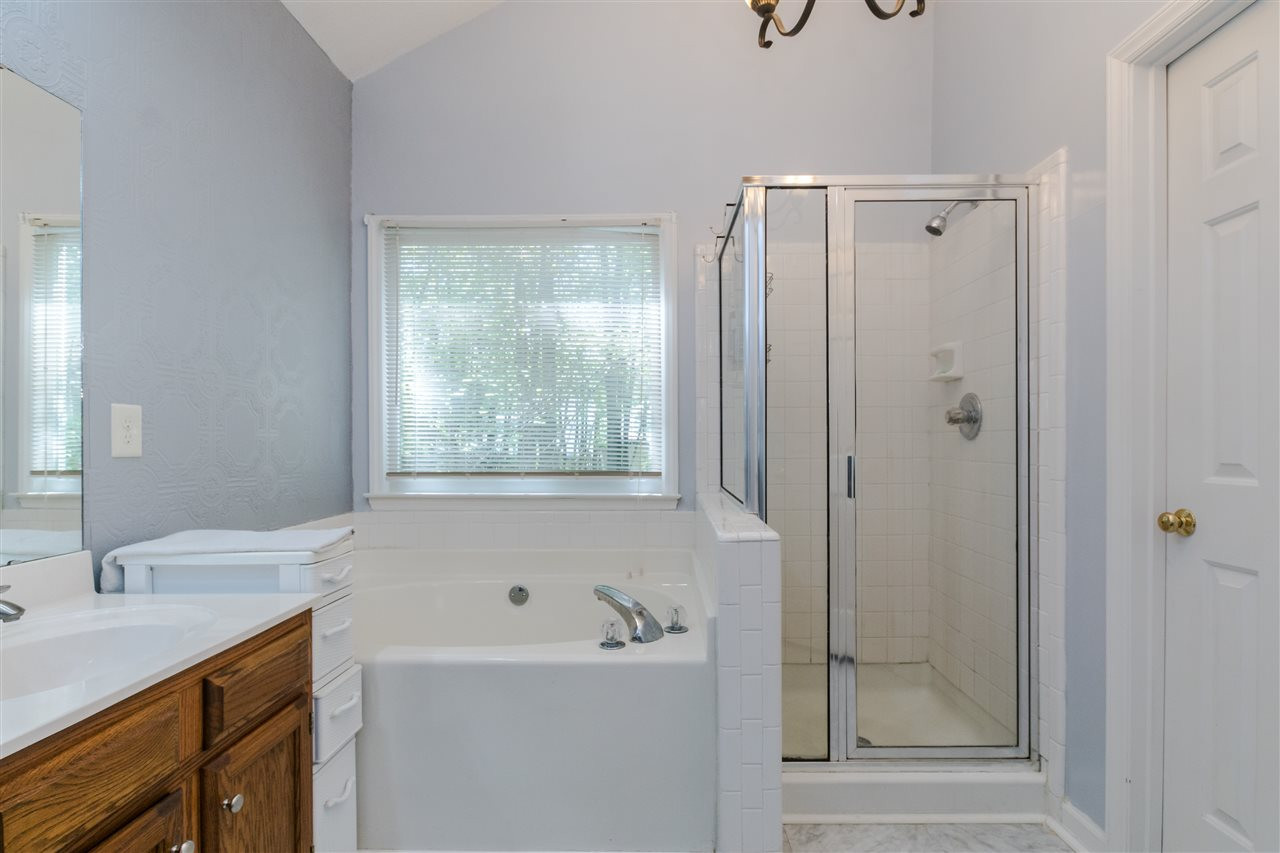 3536 Dechart Lane Raleigh, NC 27616 - Photo 15 of 22 Master Bath with Garden Tub & Separate Shower