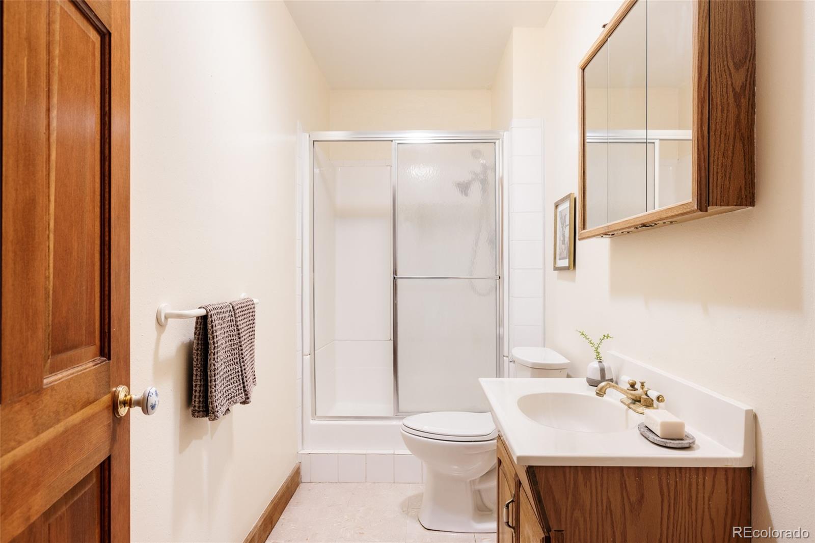 14080 Crabapple Road Golden, CO 80401 - Photo 34 of 50 a bathroom with a sink vanity mirror and toilet