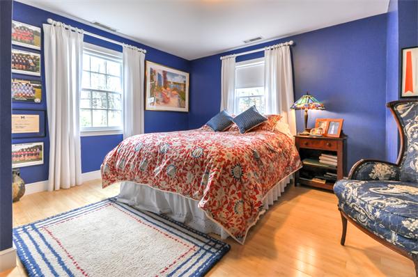 3 Wildon Road Wellesley, MA 02482 - Photo 18 of 27 a bedroom with a bed and wooden floor