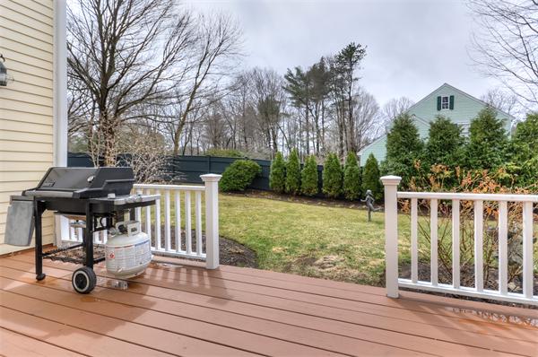 3 Wildon Road Wellesley, MA 02482 - Photo 24 of 27 a view of backyard with seating and trees