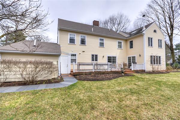 3 Wildon Road Wellesley, MA 02482 - Photo 25 of 27 a view of a house with backyard and sitting area