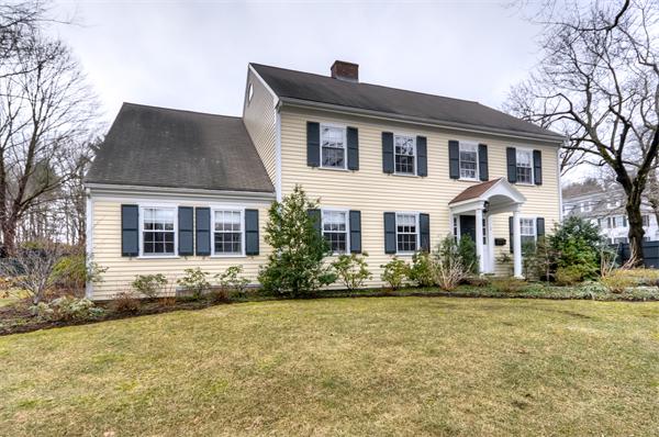 3 Wildon Road Wellesley, MA 02482 - Photo 27 of 27 a front view of a house with a yard
