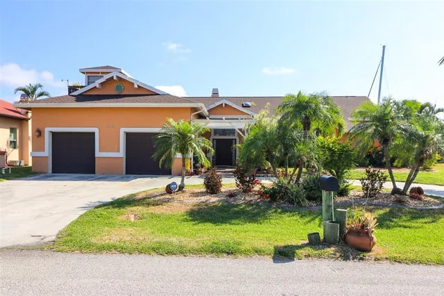 a front view of house with yard
