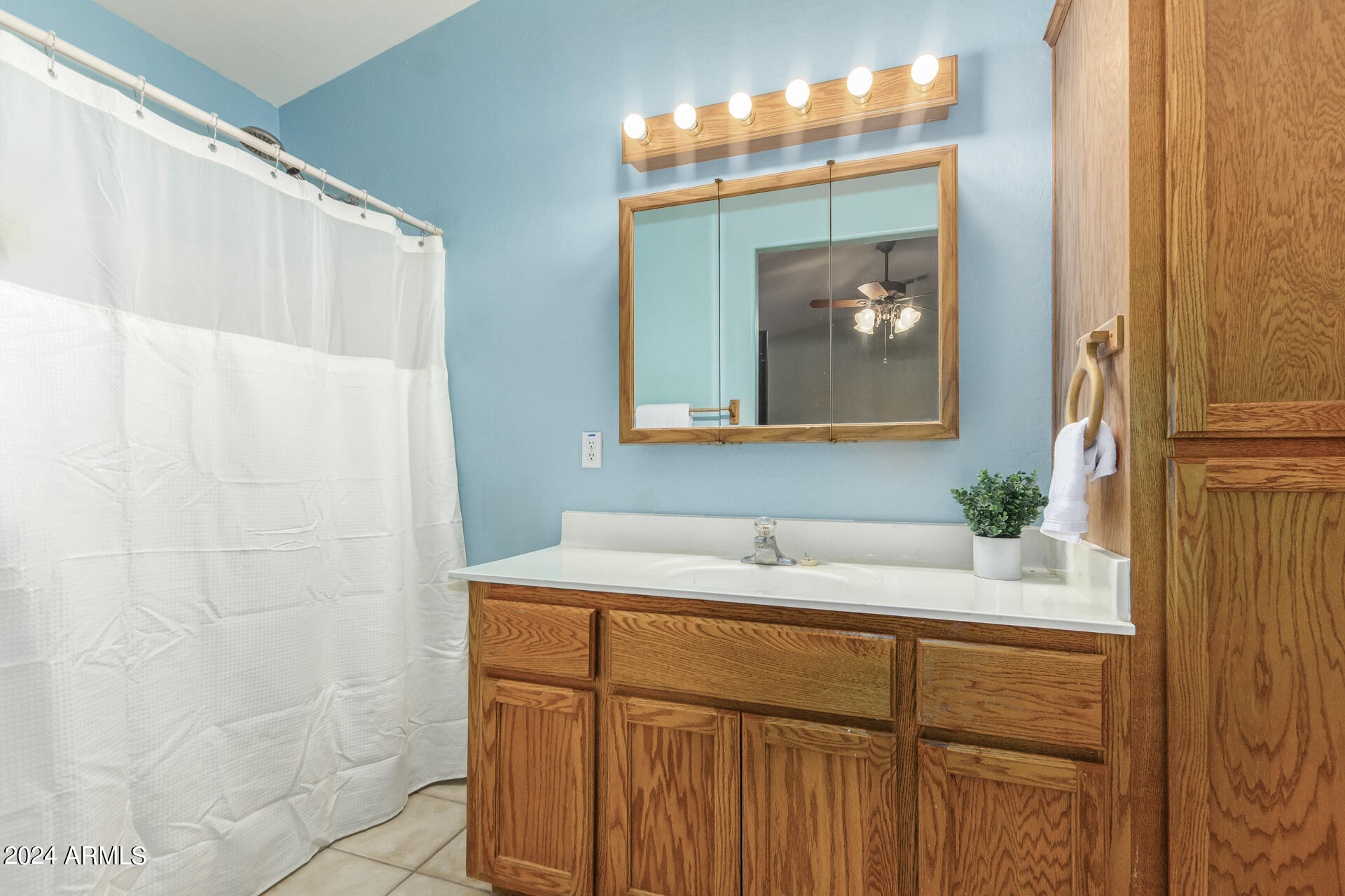 57 North Roadrunner Road Apache Junction, AZ 85119 - Photo 16 of 44 a bathroom with a sink and a mirror