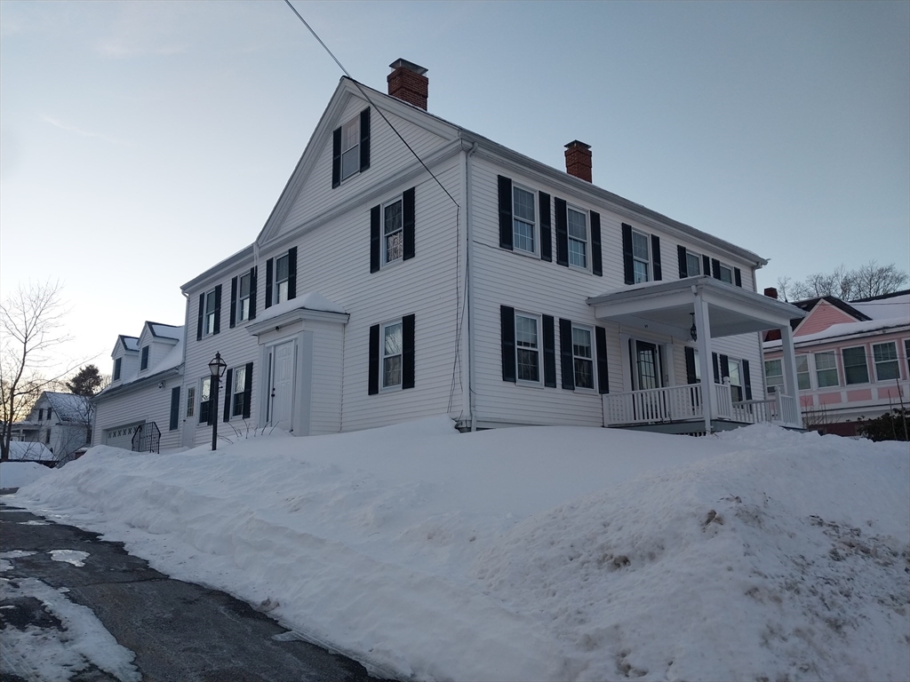 a large white building with a large windows