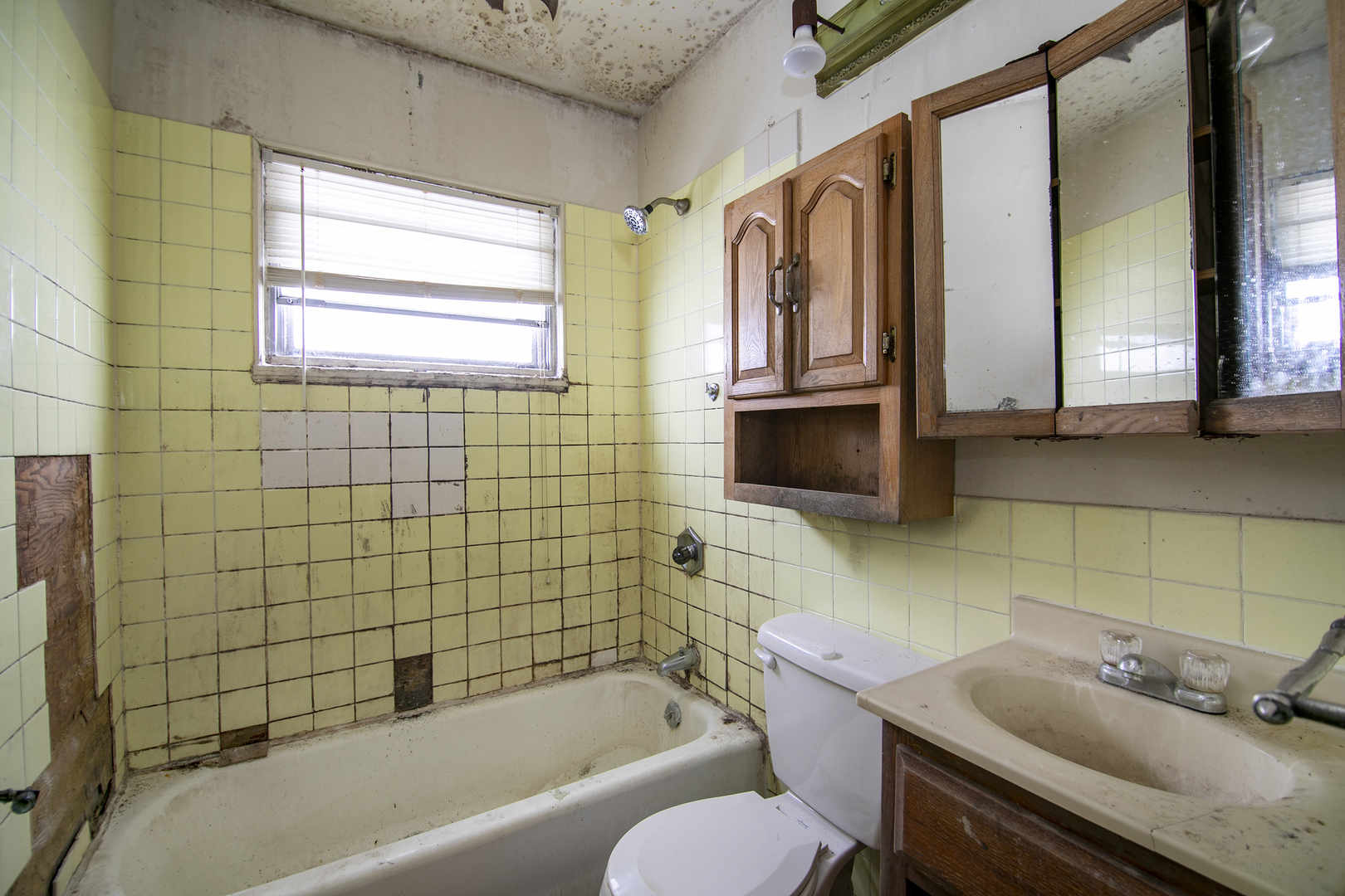 1869 Summit Avenue Kankakee, IL 60901 - Photo 6 of 13 a bathroom with a tub sink and mirror