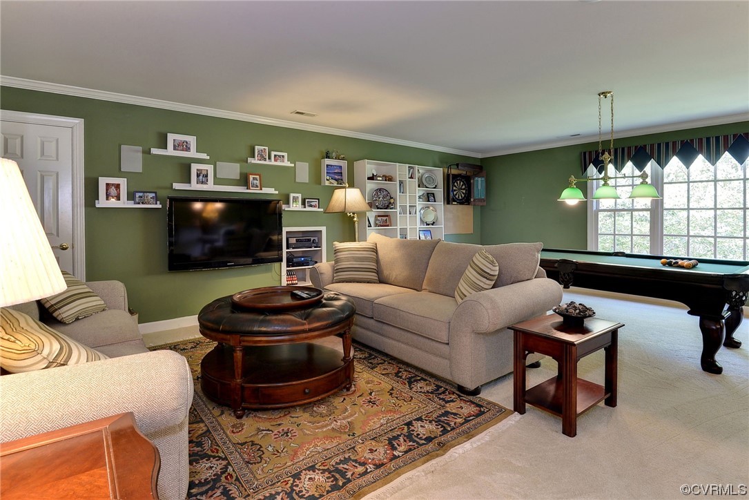 207 Shady Bluff Point Williamsburg, VA 23188 - Photo 26 of 49 a living room with furniture a window and a flat screen tv