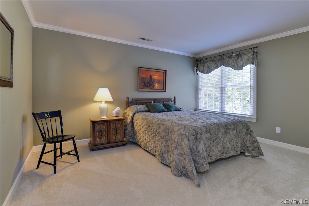 207 Shady Bluff Point Williamsburg, VA 23188 - Photo 27 of 49 a spacious bedroom with a bed chair and window