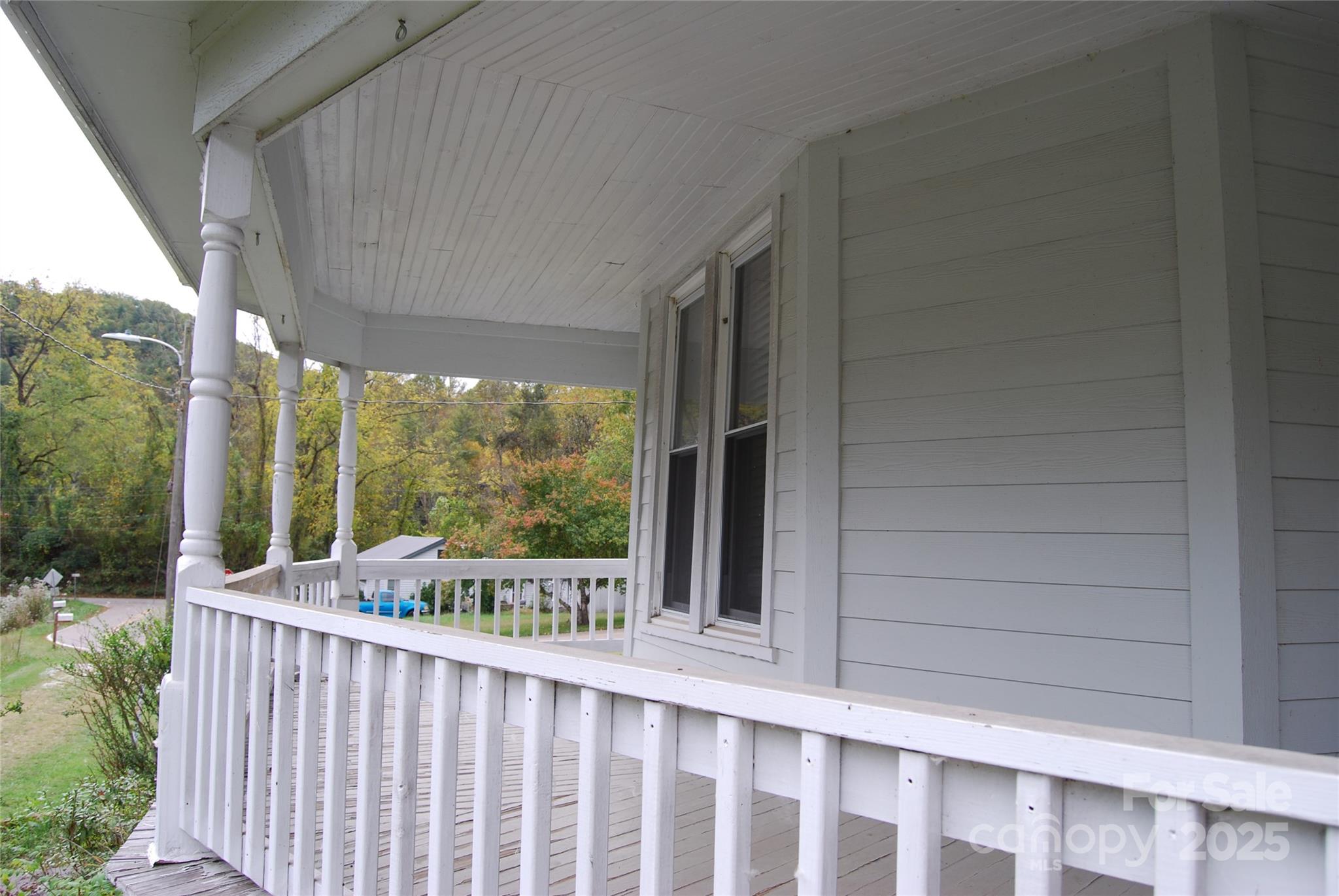 7 Noble Road Fairview, NC 28730 - Photo 31 of 44 a view of a balcony with an outdoor space